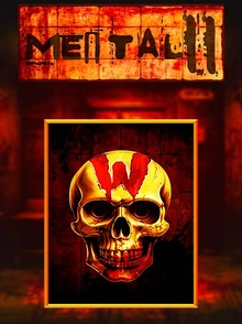 Stylized skull with red "W" on forehead, METALLI sign above in gritty, industrial style.